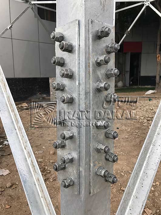نصب و اجرای دکل خودایستا آتش نشانی کرج 04
